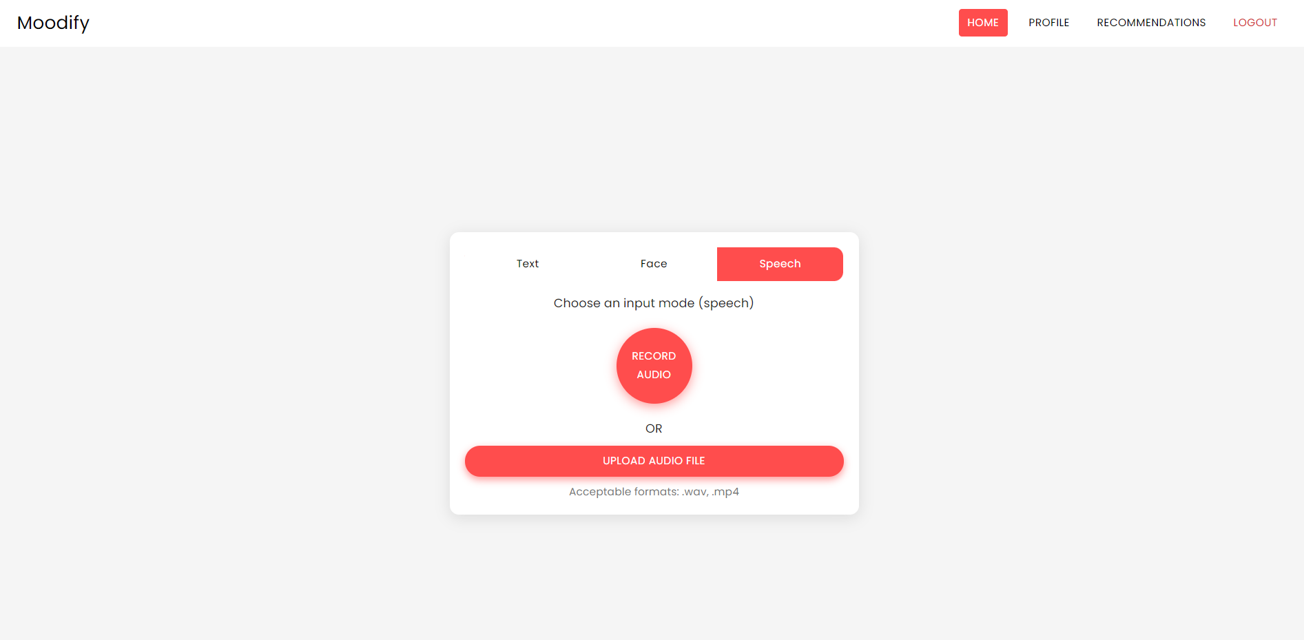 Speech Input